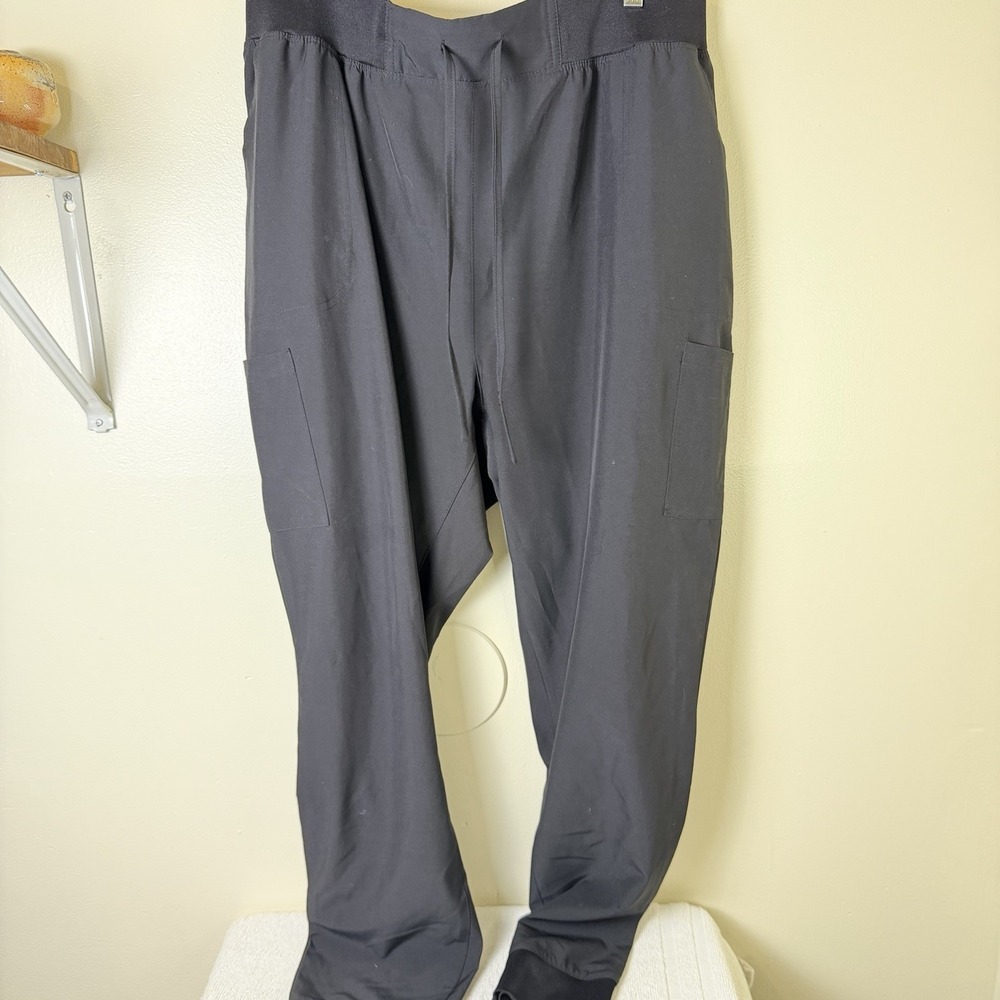 Panda Med Jogger Scrub Pant Unisex 2XL Black Pockets